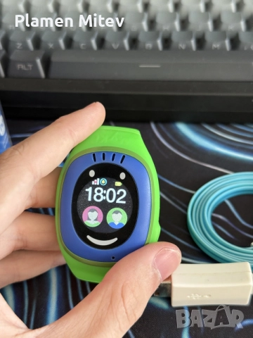 Детски часовник Myki touch с локация синьо зелен, снимка 3 - Детски - 55333723