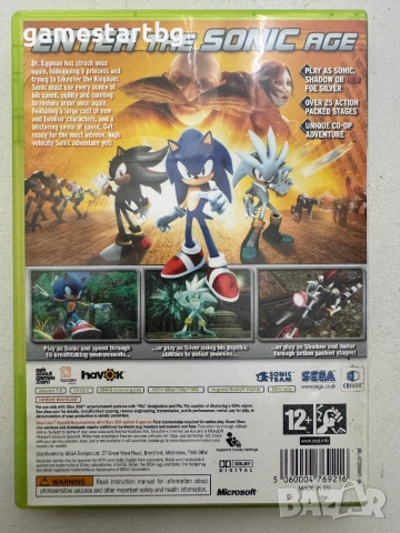 Sonic the Hedgehog за Xbox 360 , снимка 2 - Игри за Xbox - 55051509