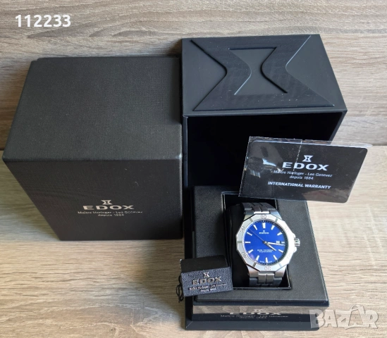 Edox Delfin Quartz 3 hands 53021 3CA BUIN, снимка 3 - Мъжки - 54679927