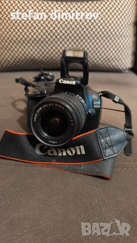 Canon EOS 1100D + зарядно и обектив 18-55, снимка 5 - Фотоапарати - 54706364