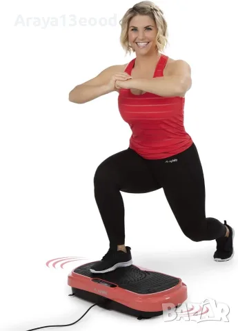 Вибрационна платформа за тренировки Syltfit Beatrice Egli Collection с 99 нива и 10 програми, снимка 3 - Фитнес уреди - 55308856