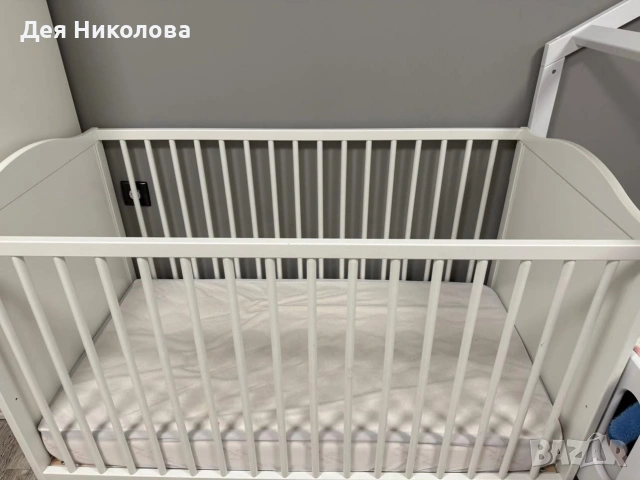 Бебешка кошара с матрак, снимка 4 - Бебешки легла и матраци - 55153665