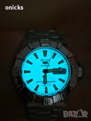 Seiko 5 Sports Dial Full Lume Automatic, снимка 2 - Мъжки - 55223906