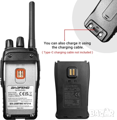 Комплект професионални радиостанции Walkie Talkie 4 броя 16 канала, снимка 8 - Други - 54684035