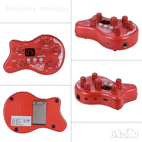 PockRock мултиефект  процесор за китрара drum машина, снимка 2 - Китари - 54147324