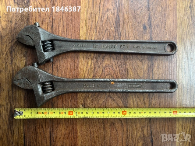 Раздвижени ключове 12” Bahco и Gedore