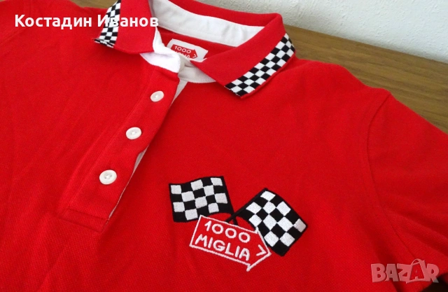 1000 Mille Miglia ретро рали дамска поло блуза, снимка 3 - Тениски - 55156028