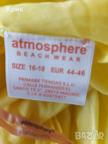 ATMOSPHERE нова плажна памучна рокля , снимка 9 - Рокли - 55037139