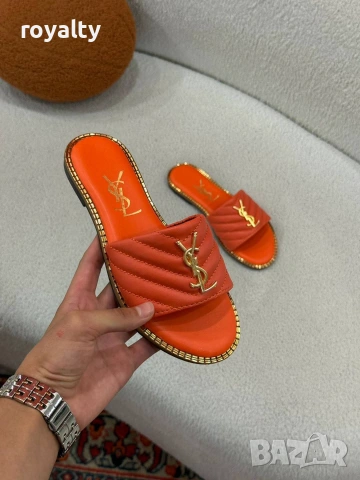 Yves Saint Laurent Нови Дамски Чехли Различни Цветове YSL, снимка 3 - Чехли - 55128994