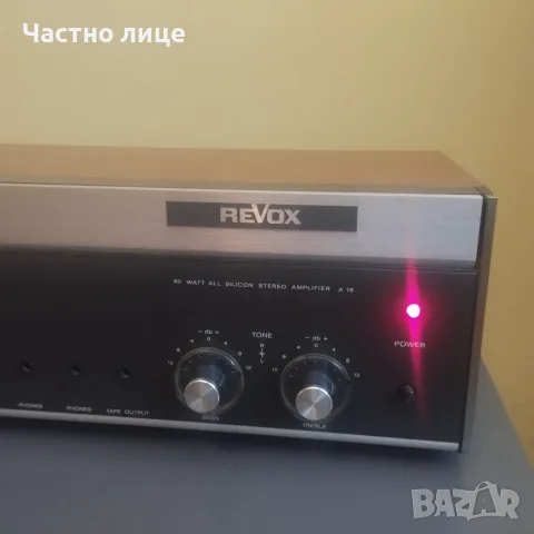 ReVox A78 усилвател, снимка 3 - Ресийвъри, усилватели, смесителни пултове - 55592659