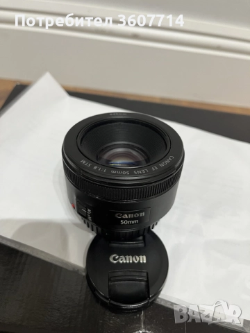 Canon EF 50mm f/1.8 STM, снимка 3 - Фотоапарати - 55253859