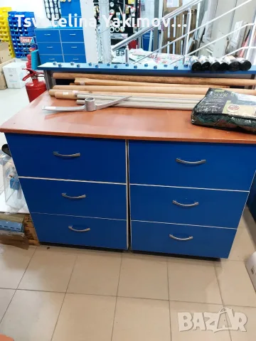 Търговски щанд-витрини 1,80м.Модулни шкафове с чекмеджета–за магазин,офис,сервиз,работилница,за дома, снимка 7 - Витрини - 55696823