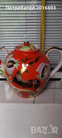Чайник и захарничка от соца., снимка 3 - Други - 54494893