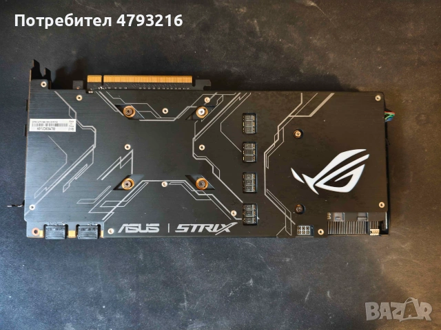 Видео карта ASUS ROG Strix 1080 8GB тествана Furmark 15min и сменени падове и паста, снимка 4 - Видеокарти - 55062447