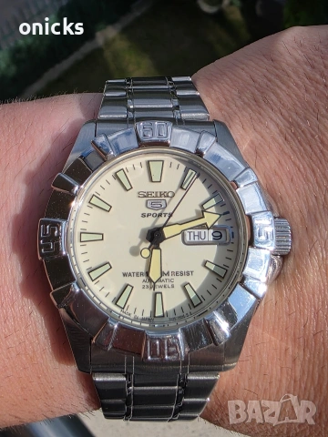 Seiko 5 Sports Dial Full Lume Automatic, снимка 4 - Мъжки - 55223906