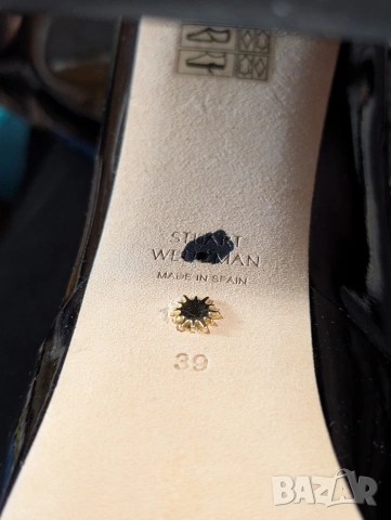 Skyhigh 145 Лачени Ботуши на платформа на луксозната марка Stuart Weitzman. номер 38,5- и 39 , снимка 8 - Дамски ботуши - 53967277