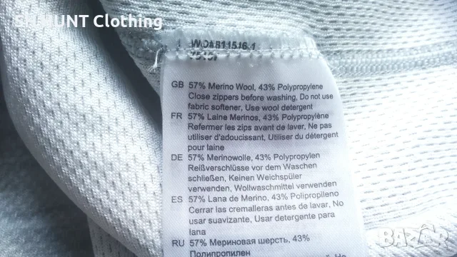 HELLY HANSEN 75107 Work Wear Thermo 57% Merino Wool размер M термо блуза - W4-769, снимка 15 - Блузи - 55680984