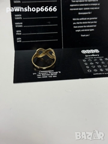 Златен пръстен 14К - 1,85 грама, снимка 7 - Пръстени - 54291451