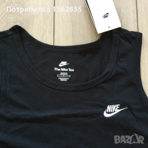 НОВ оригинален мъжки черен памучен потник NIKE / Найк размер L от САЩ, снимка 7 - Тениски - 55304986