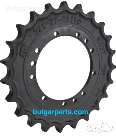 Звездочка за багер/водещо зъбно колело за Kubota Hitachi Komatsu Bobcat Caterpillar Volvo Yanmar и д, снимка 5 - Резервни части за машини - 54210024