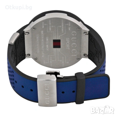 GUCCI Sports Digital Silver Blue 114, снимка 3 - Луксозни - 54112264