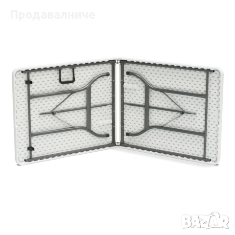 Комплект сгъваема кетъринг маса 180 см + 4 ергономични стола, снимка 3 - Градински мебели, декорация  - 54690038