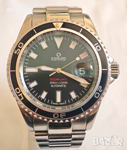 KADLOO Basel Swiss OCEN DATE automatic eta sapphire wr 300m