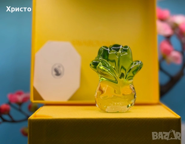 НОВО!!! Оригинална кристална фигурка Swarovski Asian Symbols Fortune Cabbage, символ на богатство, снимка 3 - Други - 55055190