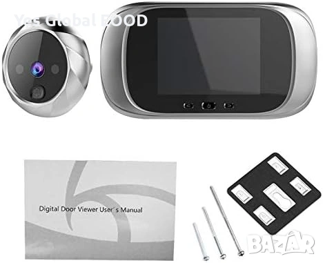Цифров шпионка с камера 2.8" LCD и нощно виждане, снимка 6 - Друга електроника - 54761802