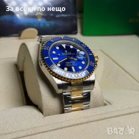 Rolex Submariner Bluesy Мъжки Часовник С Кутия Документи И Подаръчна Чанта Код Chronolux55, снимка 3 - Мъжки - 55649105