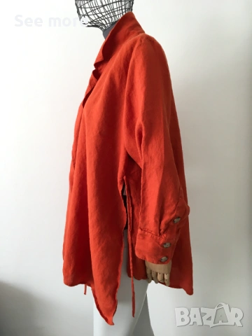 Massimo Dutti 100% лен риза/сако L, снимка 6 - Ризи - 54563629
