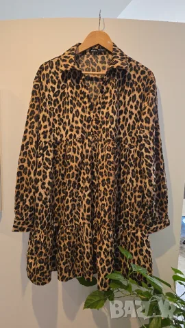 Нова дамска рокля SHEIN LUNE Leopard Print М-Л, снимка 13 - Рокли - 55320956
