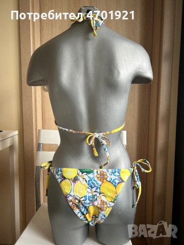 Дамски бански на лимони от две части , снимка 5 - Бански костюми - 53042054