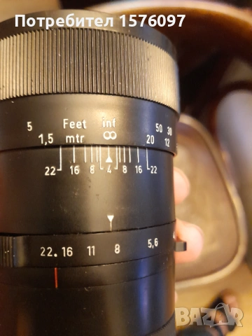 Ръчно фокусен обектив Revue 1:3,5/135mm  (Enna München Tele-Ennalyt 135/3.5) на М39 резба, снимка 11 - Обективи и филтри - 53950931