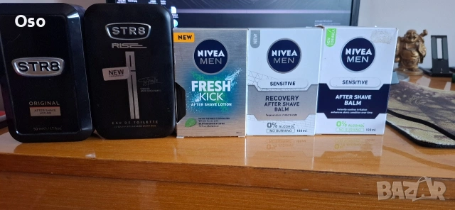 Мъжки козметичен лот Nivea Men и STR8 (Чисто нови, неизползвани) 