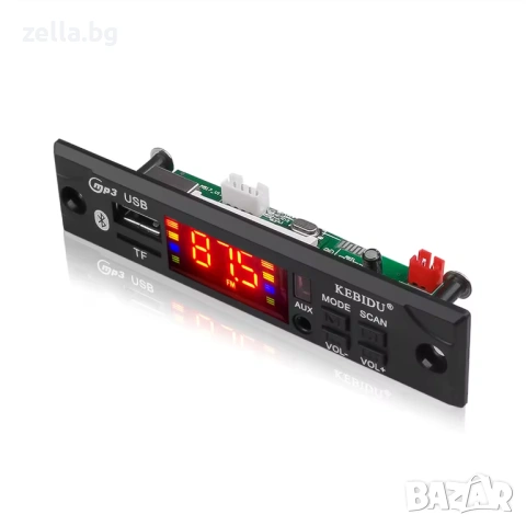 MP3 модул за кола с Bluetooth, USB, SD карта, FM радио и дистанционно, 12V 10004, снимка 3 - Друга електроника - 54655847