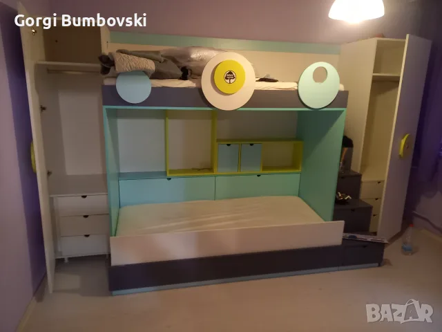 Детско легло двуетажно , снимка 6 - Мебели за детската стая - 55339345
