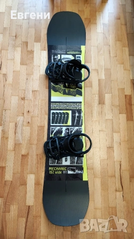 Сноуборд Rome Mechanic + автомати, снимка 3 - Зимни спортове - 54180087