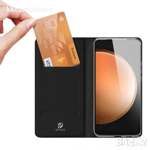 DUX DUCIS Samsung Galaxy S26 FE Калъф - Кожен, Стойка, Картодържател, 3 цвята, снимка 4 - Резервни части за телефони - 55045121