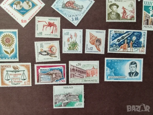 Пощенски марки Монако 1964, снимка 4 - Филателия - 55356715