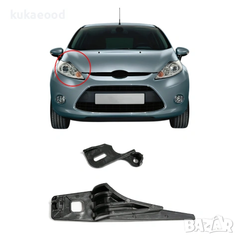 Комплект щипки за захващане на фар за Ford Fiesta MK6 Pre-Face, снимка 3 - Части - 54199264