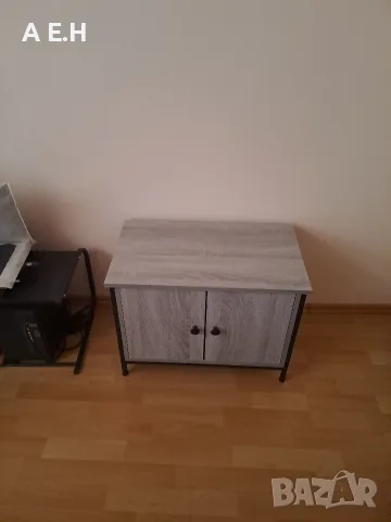 ТВ шкаф с врати vidaXL, Сив сонома, 60x35x45 см, Инженерно дърво, 12 kg, снимка 4 - Шкафове - 55292376