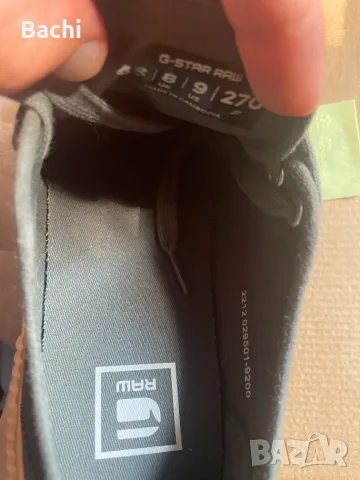 Мъжки кецове G-STAR RAW NORIL CVS BSC M – Dark Green - Размер 42, снимка 8 - Кецове - 55604584
