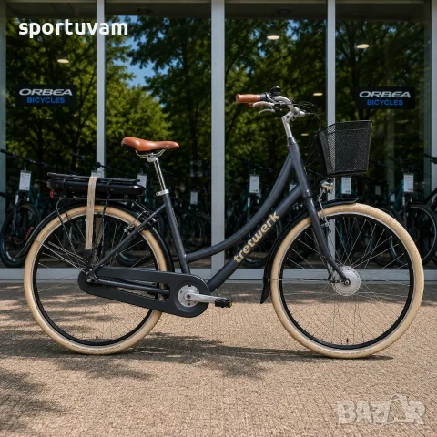 НОВ Електрически Велосипед Tretwerk Aurora E-Bike Black - БЕЗПЛАТНА ДОСТАВКА, снимка 4 - Велосипеди - 55388959