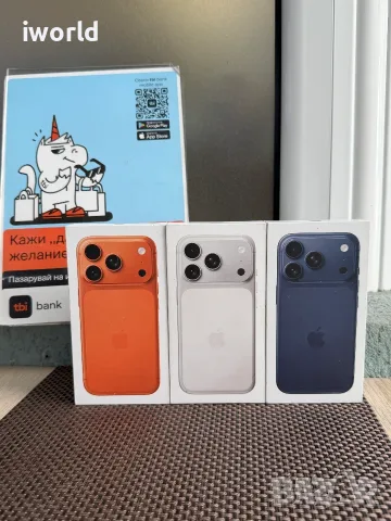 НОВ❗️ 512GB❗️iPhone 17 Pro ❗️Лизинг от 50€/мес ❗️Cosmic Orange / Deep Blue / Silver ГАРАНЦИЯ❗️, снимка 5 - Apple iPhone - 55623889