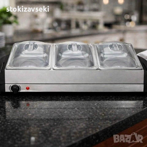 Електрически нагревател за бюфет 2 в 1 - винаги топла храна, снимка 3 - Други стоки за дома - 54083212