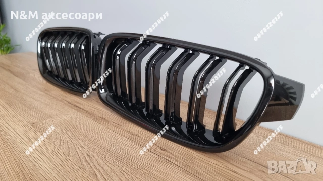 Бъбреци за BMW F30 F31 F35 M Стил Черен Гланц