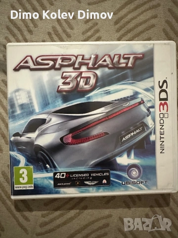 Asphalt 3D Nintendo 3ds. Неизползван промо ключ!