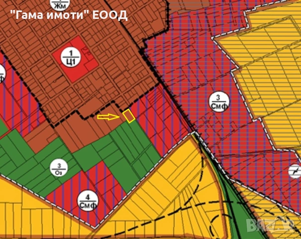 Парцел за жилищно строителство в кв. Ветрен, гр. Бургас, снимка 4 - Парцели - 54752337