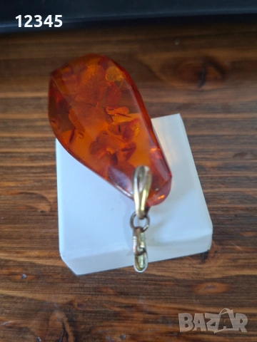 Превъзходен стар медальон/висулка кехлибар,  сребро , снимка 3 - Колиета, медальони, синджири - 54125605